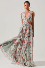 Load image into Gallery viewer, Noya Floral Cut Out Maxi Dress