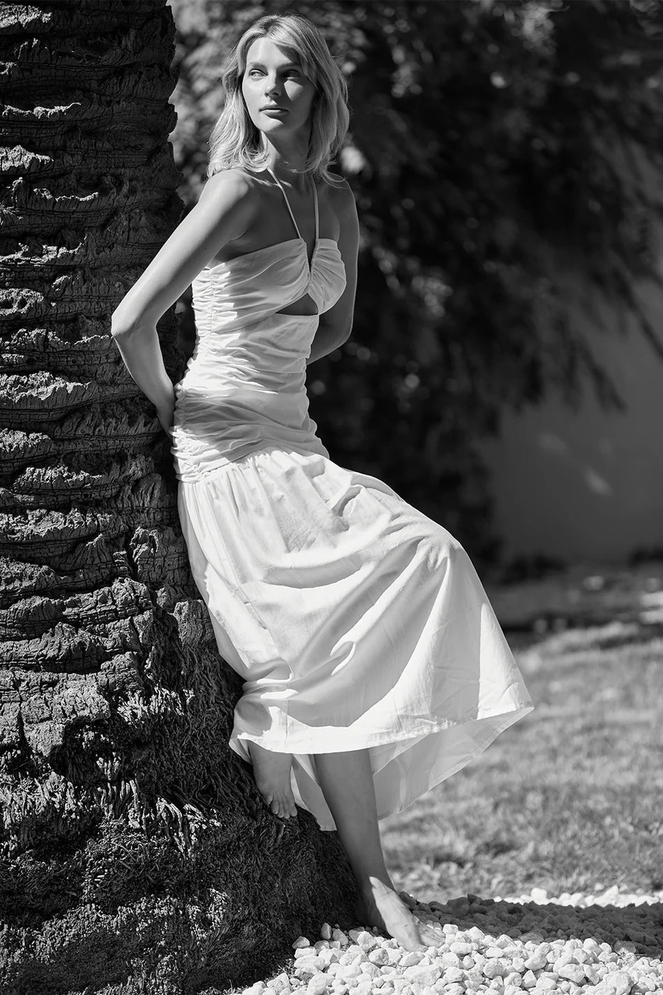Chic Heather Drop Waist Midi Dress Perfect Summer Style NAAZ Chic Heather Drop Waist Midi Dress Perfect Summer Style NAAZ