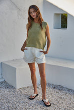 Load image into Gallery viewer, Knit Sweater Sleeveless Buttoned Open Back Vest Top