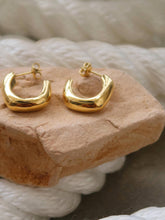 Load image into Gallery viewer, Demi 18K Gold Non-Tarnish Classic C Hoop Earring