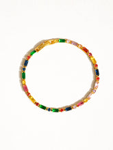 Load image into Gallery viewer, Shiloh 18K Gold Multicolor CZ Chain Bracelet