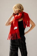 Load image into Gallery viewer, The Stockholm Scarf -Crimson Red