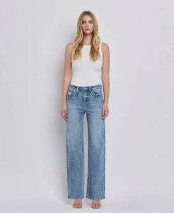 90'S High Rise Wide Jean