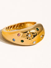 Load image into Gallery viewer, Angela 18K Gold Non-Tarnish Star Dome Ring