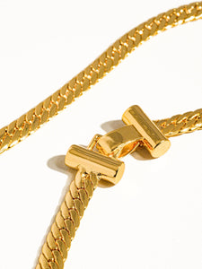 Savannah 18K Gold T Bold Chain Choker