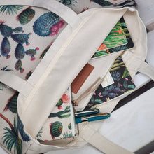 Load image into Gallery viewer, Tote Bag Canvas -Green Cactus