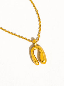 Samara 18K Gold Western Horseshoe Necklace