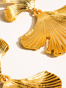 Léonie 18K Gold Dressy Floral Statement Earring