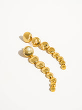 Load image into Gallery viewer, Pallas 18K Gold Round Drop Earring