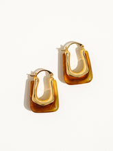 Load image into Gallery viewer, Talia 18K Gold U-Shaped Boho Hoop Earring