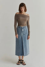 Load image into Gallery viewer, Taylor Ruched Off Shoulder Top Taupe