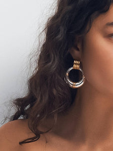 Siya 18K Gold Non-Tarnish Statement Hoop Earring