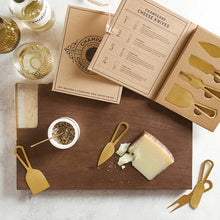 Load image into Gallery viewer, Champagne Gold Cheese Knives Book Box