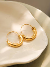Load image into Gallery viewer, Mackenzie 18K Non-Tarnish U-Shape Hoop Earring