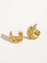 Load image into Gallery viewer, Maia 18K Gold Petite Heart C-Hoop Earring