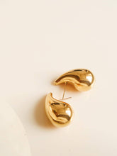 Load image into Gallery viewer, Colette 18K Gold Non-Tarnish Large Huggie Droplet Earring