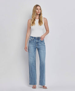 90'S High Rise Wide Jean