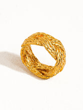 Load image into Gallery viewer, Celeste 18K Gold Vintage Twisted Bold Ring