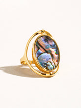 Load image into Gallery viewer, Violette 18K Gold Double-Sided Shell Ring