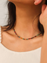 Load image into Gallery viewer, Estelle 18K Gold Non-Tarnish Beaded Multi Color Necklace