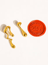 Load image into Gallery viewer, Roma 18K Gold Non-Tarnish Mismatch Melted Earring