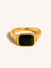 Load image into Gallery viewer, Laverne 18K Gold Non-Tarnish CZ Cocktail Ring