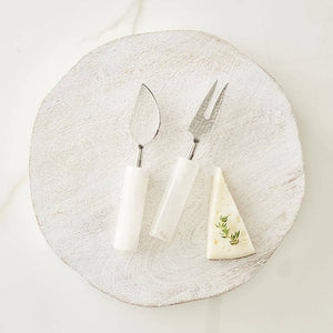Alabaster Cheese Knives - Set of 2