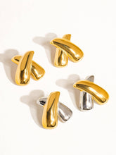 Load image into Gallery viewer, Tiphanie 18K Gold Non-Tarnish X Earring