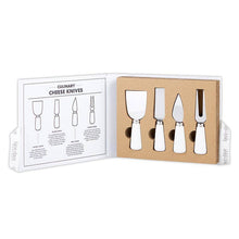 Load image into Gallery viewer, Say Cheese Ceramic Cheese Knives Book Box