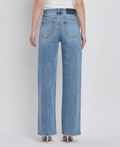 90'S High Rise Wide Jean