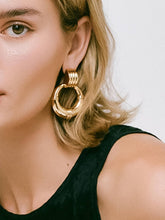 Load image into Gallery viewer, Siya 18K Gold Non-Tarnish Statement Hoop Earring