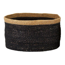 Load image into Gallery viewer, Seagrass Basket Set - Black/Natural Rim