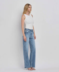 90'S High Rise Wide Jean