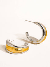 Load image into Gallery viewer, Lazare 18K Non-Tarnish Multi C Hoop Earring
