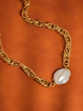 Load image into Gallery viewer, Loan 18K Non-Tarnish Bold Pearl Chain Necklace