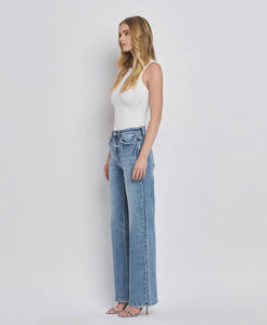 90'S High Rise Wide Jean