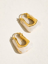 Load image into Gallery viewer, Talia 18K Gold U-Shaped Boho Hoop Earring