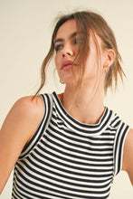 Load image into Gallery viewer, Striped Ribbed Tank Top