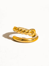 Load image into Gallery viewer, Zendaya 18K Gold Non-Tarnish Braided Ring
