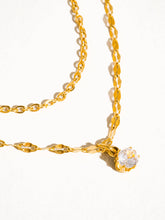 Load image into Gallery viewer, Cerise 18K Gold Non-Tarnish CZ Stone Stacked Necklace