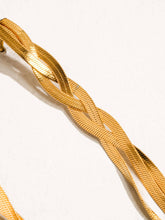 Load image into Gallery viewer, Zed 18K Gold Non-Tarnish Braided Tassel Earring