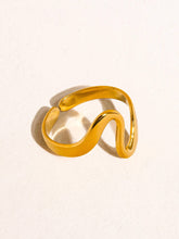 Load image into Gallery viewer, Arther 18K Gold Non-Tarnish Abstract Thin Ring