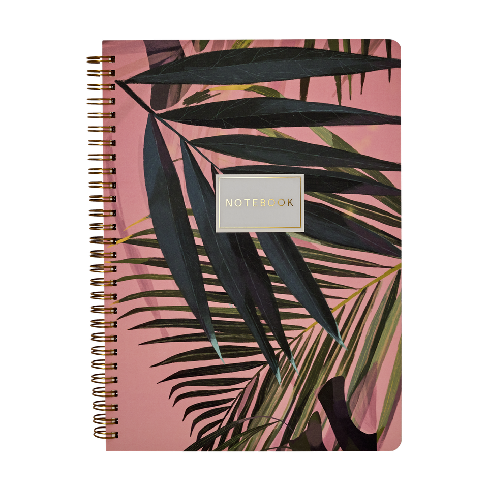 Spiral Notebook Palm Leaves