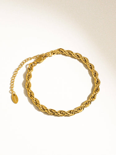 Sadie 18K Gold Non-Tarnish Braided Stackable Bracelet