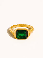 Load image into Gallery viewer, Laverne 18K Gold Non-Tarnish CZ Cocktail Ring