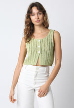 Load image into Gallery viewer, Sage Crochet Top