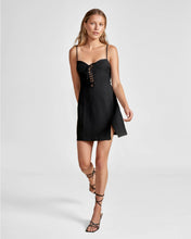 Load image into Gallery viewer, Tie Up Mini Dress