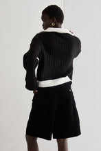 Load image into Gallery viewer, Iris Funnel Neck Contrast Sweater