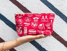 Load image into Gallery viewer, Philadelphia Zipped Pouches - Red