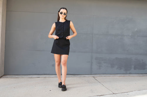 The Stella Vest-Black